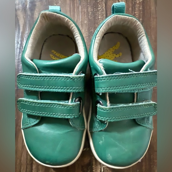 Ten Little Toddler Size 8 Green Velcro Shoes - Picture 2 of 4